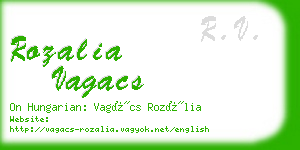 rozalia vagacs business card